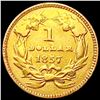 Image 2 : 1857 Rare Gold Dollar CLOSELY UNCIRCULATED