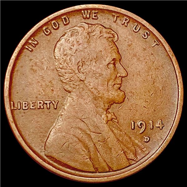 1914-D Wheat Cent NEARLY UNCIRCULATED