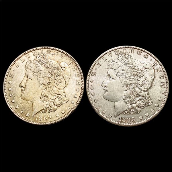 [2] 1889 Morgan Silver Dollar CHOICE BU