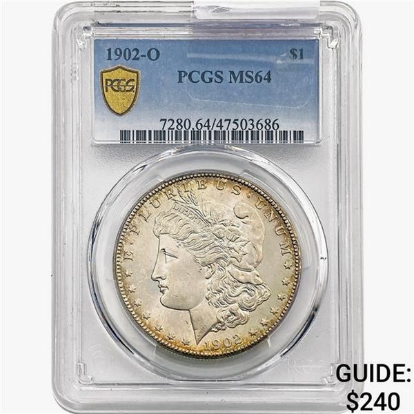 1902-O Morgan Silver Dollar PCGS MS64