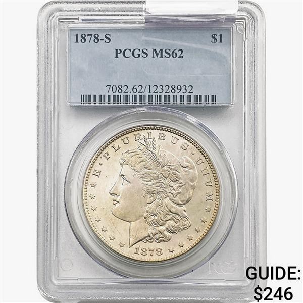 1878-S Morgan Silver Dollar PCGS MS62