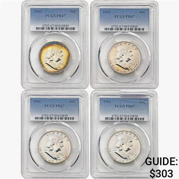 [4]1961 Franklin Half Dollar PCGS PR67