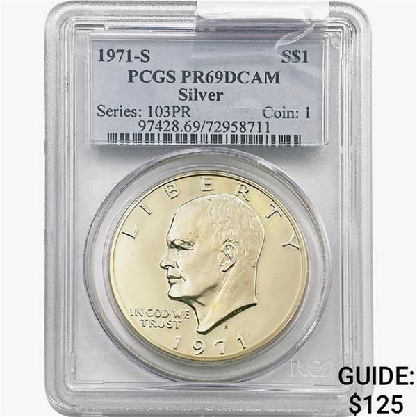 1971-S Eisenhower Silver Dollar PCGS PR69 DCAM