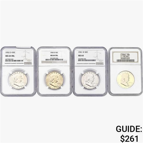 [4]1952-1963 Franklin Half Dollar NGC MS64
