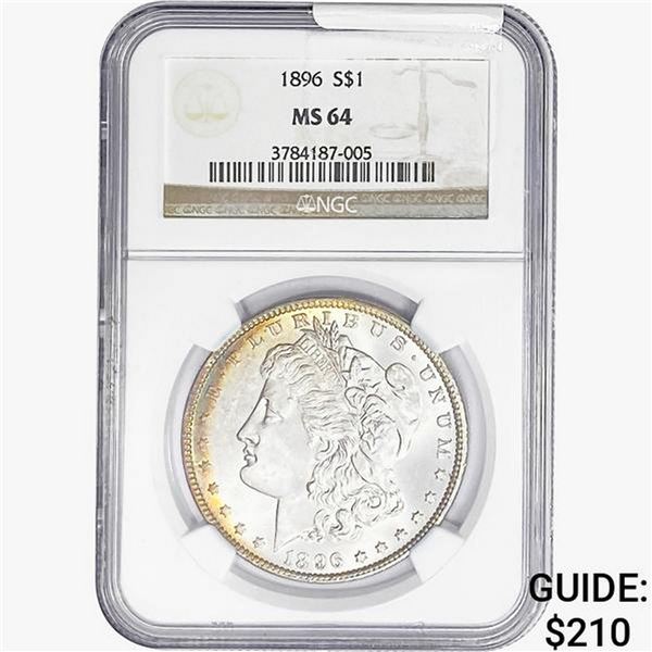 1896 Morgan Silver Dollar NGC MS64