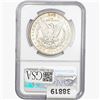 Image 2 : 1891-CC Morgan Silver Dollar NGC BU  Spit Eagle