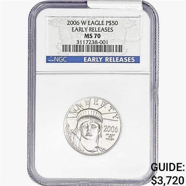 2006-W 1/2oz Platinum $50 Eagle NGC MS70