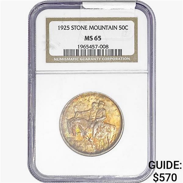 1925 Stone Mountain Half Dollar NGC MS65