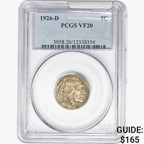 1926-D Buffalo Nickel PCGS VF20