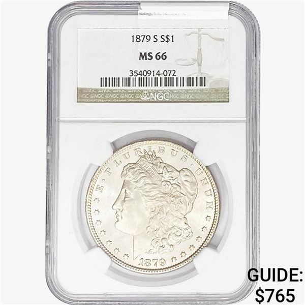 1879-S Morgan Silver Dollar NGC MS66