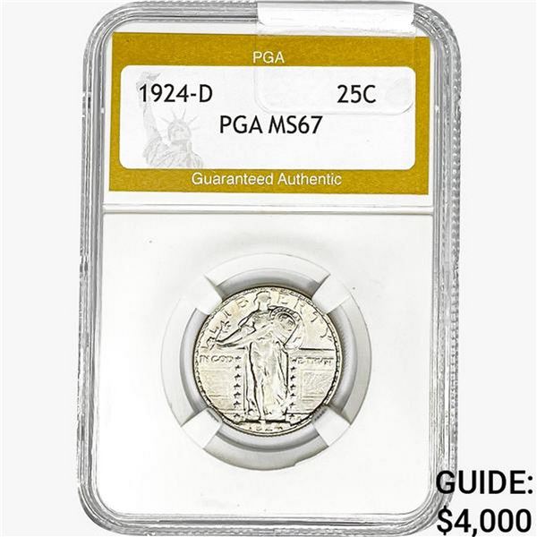 1924-D Standing Liberty Quarter PGA MS67