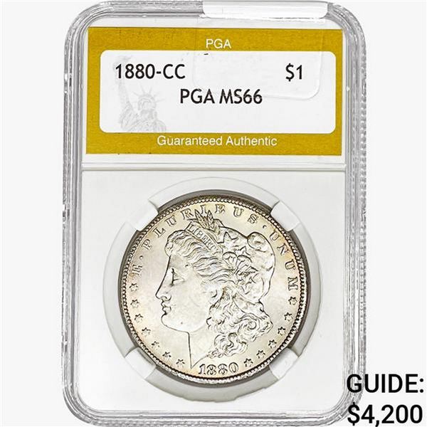 1880-CC Morgan Silver Dollar PGA MS66