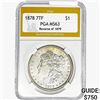Image 1 : 1878 REV79 Morgan Silver Dollar PGA MS63