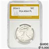 Image 1 : 1934-S Walking Liberty Half Dollar PGA MS64 PL