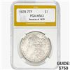 Image 1 : 1878 REV 79 Morgan Silver Dollar PGA MS63