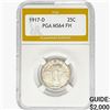 Image 1 : 1917-D Standing Liberty Quarter PGA MS64 FH TY 1