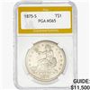 Image 1 : 1875-S Silver Trade Dollar PGA MS65