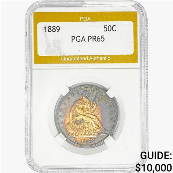1889 Seated Liberty Half Dollar PGA PR65