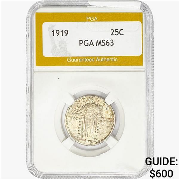 1919 Standing Liberty Quarter PGA MS63