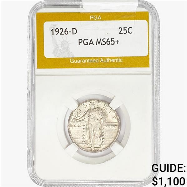 1926-D Standing Liberty Quarter PGA MS65+