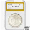 Image 1 : 1921-D Morgan Silver Dollar PGA MS63+