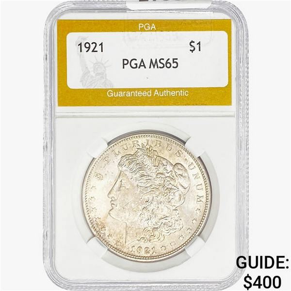 1921 Morgan Silver Dollar PGA MS65