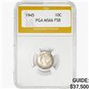 Image 1 : 1945 FSB Mercury Silver Dime PGA MS66