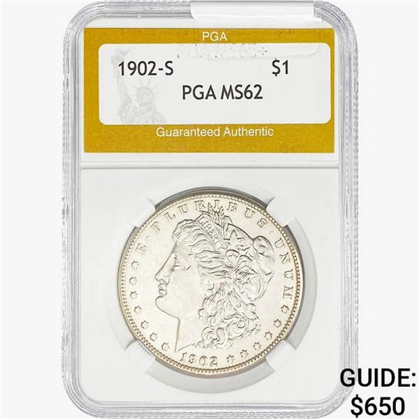 1902-S Morgan Silver Dollar PGA MS62