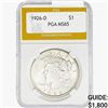Image 1 : 1926-D Silver Peace Dollar PGA MS65
