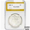 Image 1 : 1881-S Morgan Silver Dollar PGA MS65