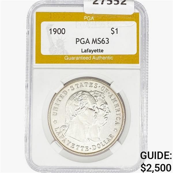 1900 Lafayette Silver Dollar PGA MS63