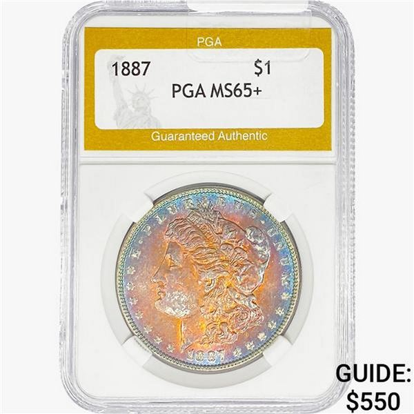 1887 Morgan Silver Dollar PGA MS65+
