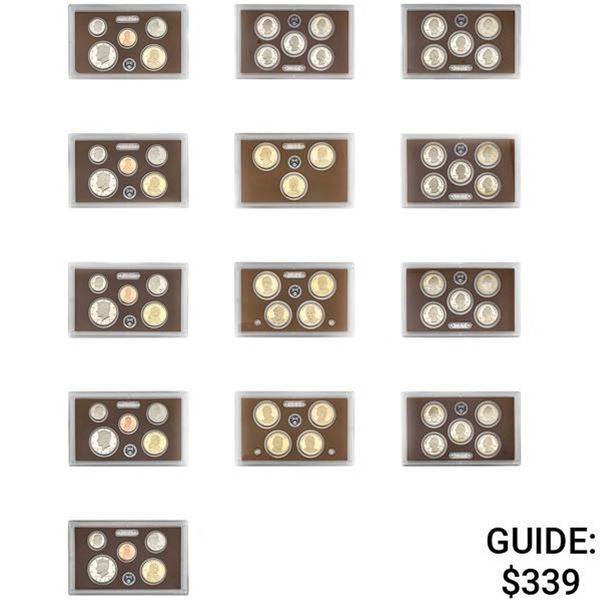 2014-2018 [61] Proof Set Lot