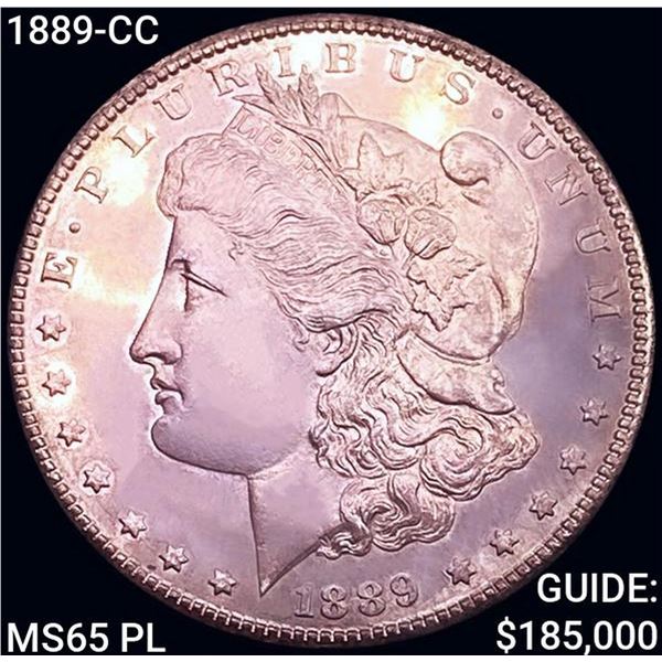 1889-CC Morgan Silver Dollar GEM BU PL