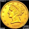 Image 1 : 1860-C $5 Gold Half Eagle GEM BU