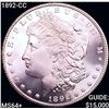 Image 1 : 1892-CC Morgan Silver Dollar CHOICE BU+