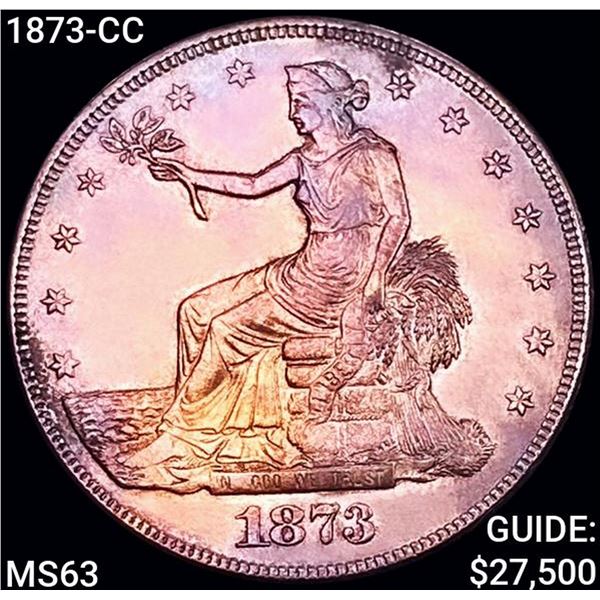 1873-CC Silver Trade Dollar CHOICE BU