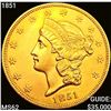 Image 1 : 1851 $20 Gold Double Eagle UNCIRCULATED