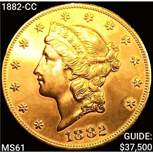 1882-CC $20 Gold Double Eagle UNCIRCULATED