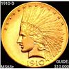 Image 1 : 1910-D $10 Gold Eagle CHOICE BU+