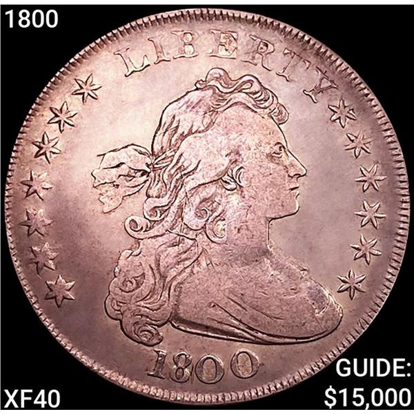 1800 Draped Bust Dollar NEARLY UNCIRCULATED