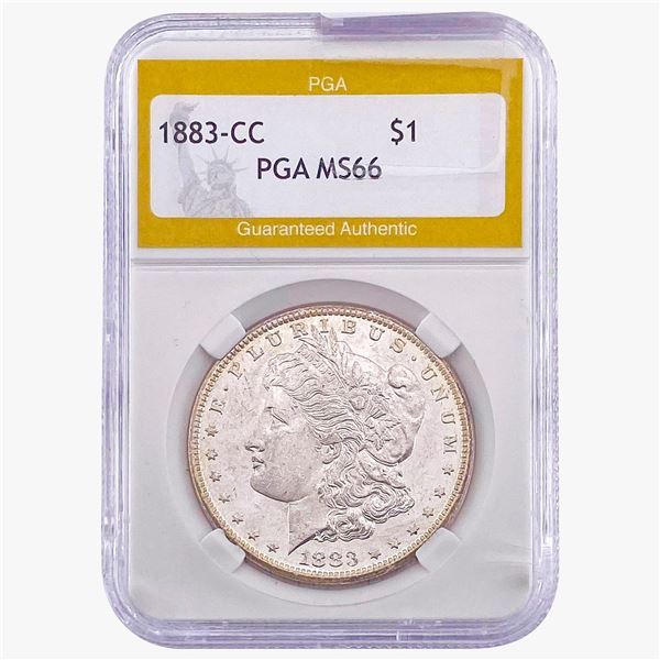 1883-CC Morgan Silver Dollar PGA MS66