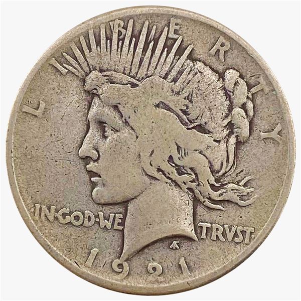 1921 Peace Silver Dollar Lightly Circulated