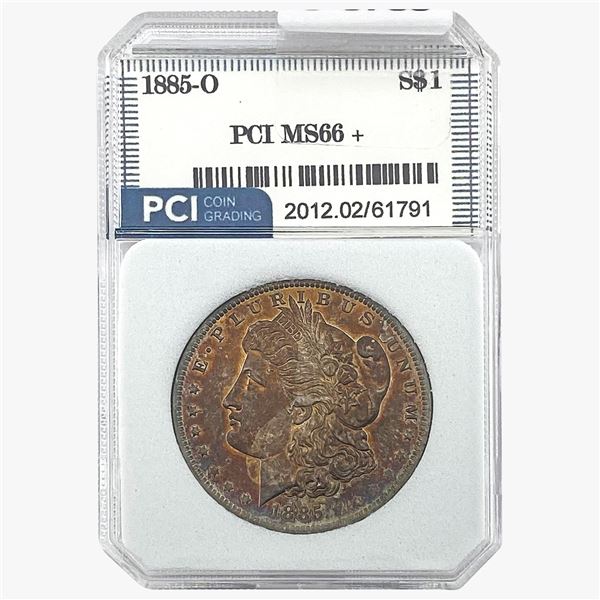 1885-O Morgan Silver Dollar PCI MS66+