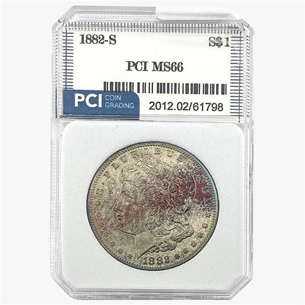 1882-S Morgan Silver Dollar PCI MS66