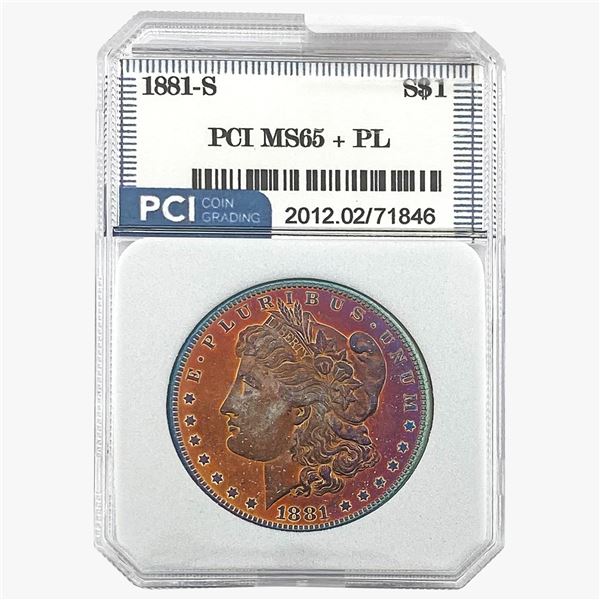 1881-S Morgan Silver Dollar PCI MS65+ PL