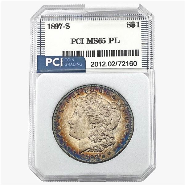 1897-S Morgan Silver Dollar PCI MS65 PL