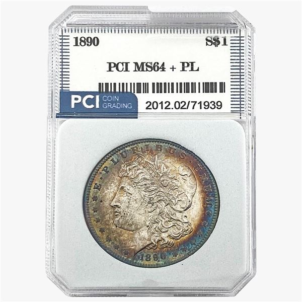 1890 Morgan Silver Dollar PCI MS64+ PL