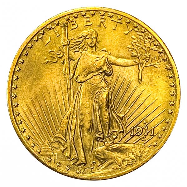 1911 $20 Gold Double Eagle