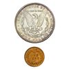 Image 2 : [2]1900-1902 Indian Head Cent & Morgan Dollar